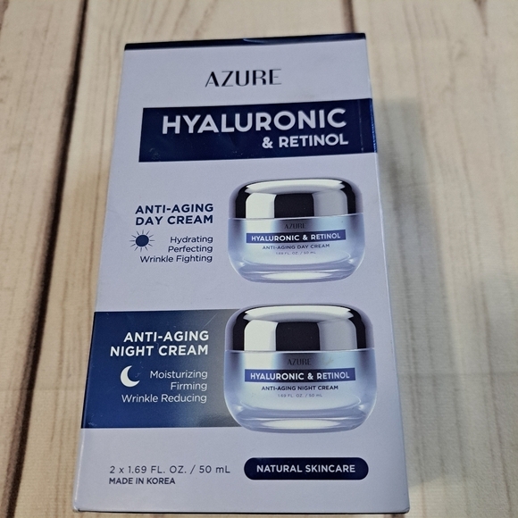 Skincare Azure Hyaluronic Retinol Antiaging Cream Day And Night Set